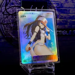 Hilda Waifu Card ACG Pokemon Trainer Holo Custom Flash Foil Anime - Image 2