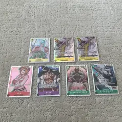 Lot of (7) All SR Super Rare HOLO FOILS One Piece TCG Cards NM Japanese - Image 1