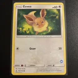 Eevee 104/156 Common Ultra Prism Pokemon Card * Near Mint - Image 1