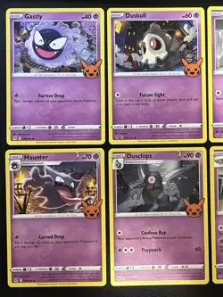6 Pokemon Card lot 2023 Trick Or Trade Gastly, Haunter, Duskull & More - Image 2