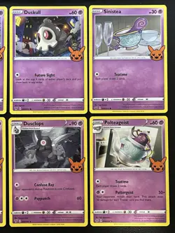 6 Pokemon Card lot 2023 Trick Or Trade Gastly, Haunter, Duskull & More - Image 3