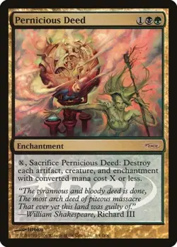 MTG English Pernicious Deed NM Foil Promos: Judge - Image 1