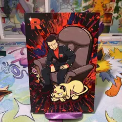 Box Hit Red Cracked Ice Holo Giovanni Persian Rocket Team Card Database Pokemon - Image 1