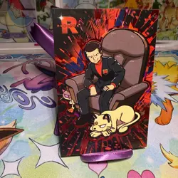 Box Hit Red Cracked Ice Holo Giovanni Persian Rocket Team Card Database Pokemon - Image 3