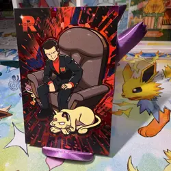 Box Hit Red Cracked Ice Holo Giovanni Persian Rocket Team Card Database Pokemon - Image 4