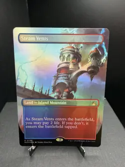 MTG Ravnica Remastered Steam Vents Borderless Foil NM! - Image 1