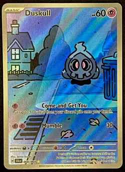 Pokemon TCG Duskull 68/64 Shrouded Fable Illustration Rare IR Full Art Holo NM - Image 2