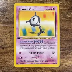 Pokemon TCG Unown [Y] Neo Revelation 40/64 Regular 1st Edition Uncommon - Image 1