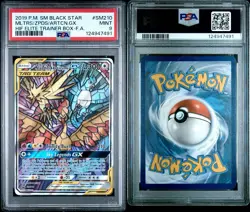 Pokemon Moltres Zapdos Articuno GX Full Art Hidden Fates Promo SM210 PSA 9 Mint - Image 3