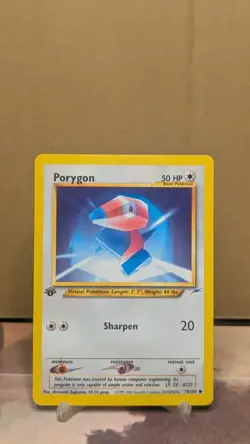 Porygon 78/105 Pokemon TCG Neo Destiny 1st Edition MP - Image 1