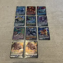 Lot of (11) Double Rare RR All Holo Foil Gold Full Art Pokemon V Japanese NM - Image 1