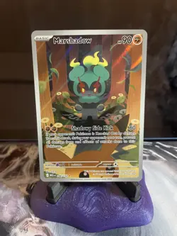 Pokemon TCG ME01 Mega Evolution Marshadow 146/132 Illustr. Rare PACK FRESH NM - Image 1