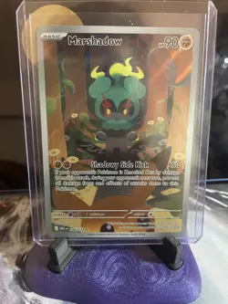 Pokemon TCG ME01 Mega Evolution Marshadow 146/132 Illustr. Rare PACK FRESH NM - Image 2