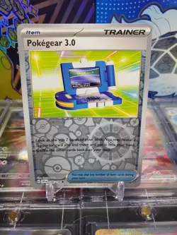 Pokegear 3.0 186/198 Reverse Holo Common Pokemon TCG Scarlet & Violet Base Set - Image 1