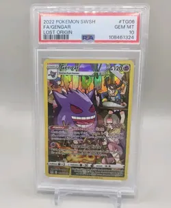 Gengar TG06/TG30 PSA 10 Gem Mint Lost Origin Trainer Gallery Pokemon Full Art - Image 1
