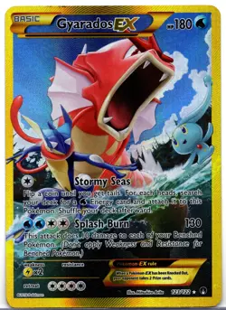 GYARADOS EX 2016 POKEMON TCG XY BREAKTHROUGH GOLD RARE #123/122 + BONUS! - Image 1