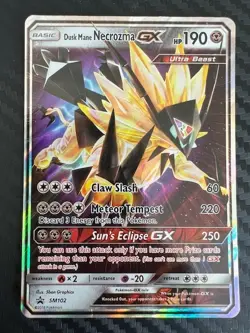 Pokemon TCG Dusk Mane Necrozma GX Ultra Beast Promo SM102 LP/MP - Image 1