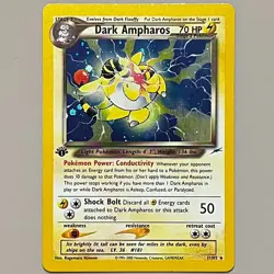 Dark Ampharos 1/105 1st Edition Holo Neo Destiny Pokemon TCG LP - Image 1