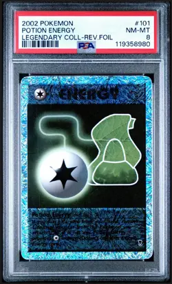 Pokemon 2002 Potion Energy 101 Legendary Collection Reverse Holo PSA 8 NM-MT - Image 1