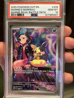 MARNIE’S MORPEKO MARNIE RIVAL BATTLE DECK POKEMON PSA 10 - Image 1