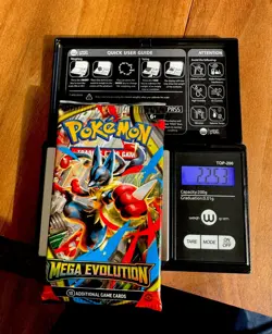 HEAVY Pokemon TCG Mega Evolution - Factory Sealed Booster Pack (22.53g!) - Image 1