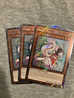Fairy Tail - Snow 1st Edition Platinum Secret Rare RA04-EN269 Yu-Gi-Oh! X3 - Image 1