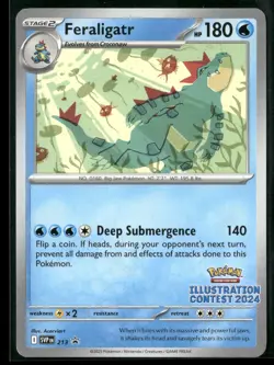 Feraligatr - (Illustration Contest 2024) Promo SV: Scarlet & Violet Promo Cards - Image 1