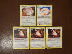 (Set Of 5 Cards) - NM - Blissey Holo 5/123 D&P Mysterious Treasures Pokemon - Image 1