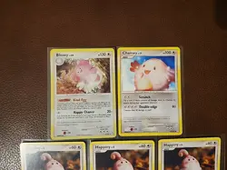 (Set Of 5 Cards) - NM - Blissey Holo 5/123 D&P Mysterious Treasures Pokemon - Image 2