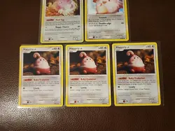 (Set Of 5 Cards) - NM - Blissey Holo 5/123 D&P Mysterious Treasures Pokemon - Image 3