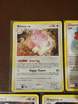 (Set Of 5 Cards) - NM - Blissey Holo 5/123 D&P Mysterious Treasures Pokemon - Image 4