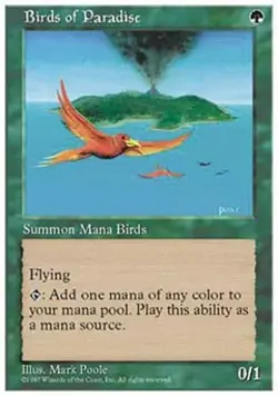 Birds of Paradise - Light Play MTG 5th Edition - Image 1