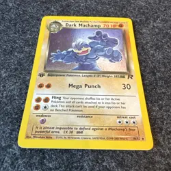 DARK MACHAMP Pokemon Card - WOTC - 1st Edition - Team Rocket - 10/82 HOLO NM - Image 2