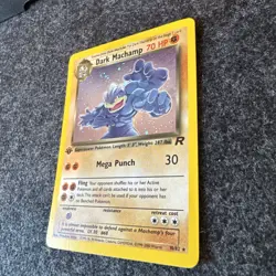 DARK MACHAMP Pokemon Card - WOTC - 1st Edition - Team Rocket - 10/82 HOLO NM - Image 3