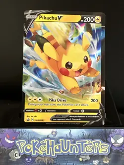 Pokemon Card Pikachu V SWSH285 Black Star Promo Crown Zenith Near Mint - Image 1