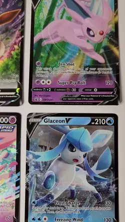 Eevee Evolutions V Promo Complete SWSH 9 Card Set Eeveelutions Pokemon TCG NM - Image 2