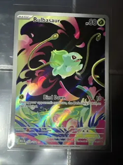 Bulbasaur 133/132 Mega Evolutions Illustration Rare Pokemon Card NM/M - Image 1