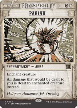 Pariah - Breaking News OTP - Rare - MTG Magic Pack fresh - Image 1