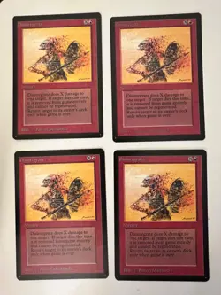 Magic the Gathering MTG Disintegrate Beta NM Playset (4) (Beta Bob) - Image 1
