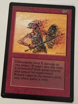 Magic the Gathering MTG Disintegrate Beta NM Playset (4) (Beta Bob) - Image 4