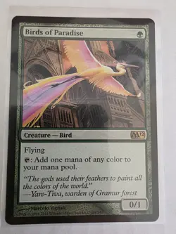 MTG Magic the Gathering Birds of Paradise M12 Regular - Image 1