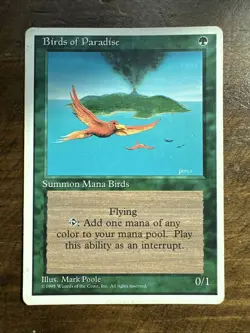 Birds of Paradise MTG Core Set 4th Edition Regular - Image 1