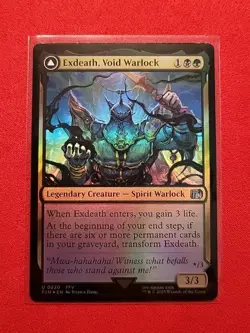 Exdeath, Void Warlock Neo Exdeath, Dimension's End - Foil FIN 220 NM MTG - Image 1