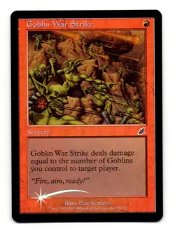 MTG Goblin War Strike X1 Scourge edition Foil common - Image 1