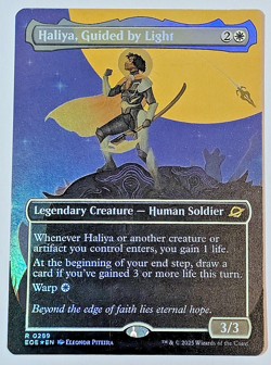 Haliya, Guided by Light (Borderless) Edge of Eternities Foil - Image 1
