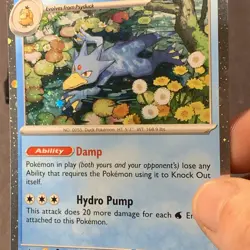 Pokemon TCG Golduck 008 ME: Mega Evolution Cosmos Holo Black Star Promo Card NM - Image 3