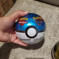 Pokemon TCG Pokemon GO Poke Ball Tin Great Ball (3 Booster Packs 2 Stickers) NEW - Image 1