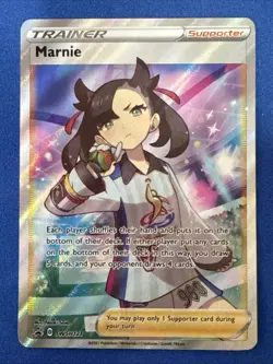Pokemon TCG Marnie SWSH Black Star Promos SWSH121 Holo Promo NM - Image 1