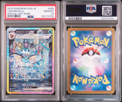 PSA 10 VAPOREON ex SAR TERASTAL FESTIVAL 205/187 2024 Pokemon Japanese SV8a GEM - Image 3