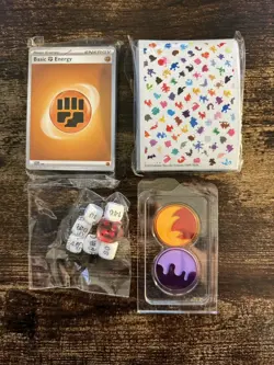 Pokemon Scarlet/Violet 151 ETB Accessories. Sleeves, Dice, Tokens, 45 Energy - Image 2
